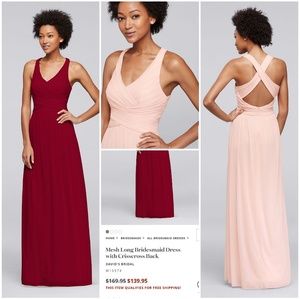 Apple red bridesmaids dress
